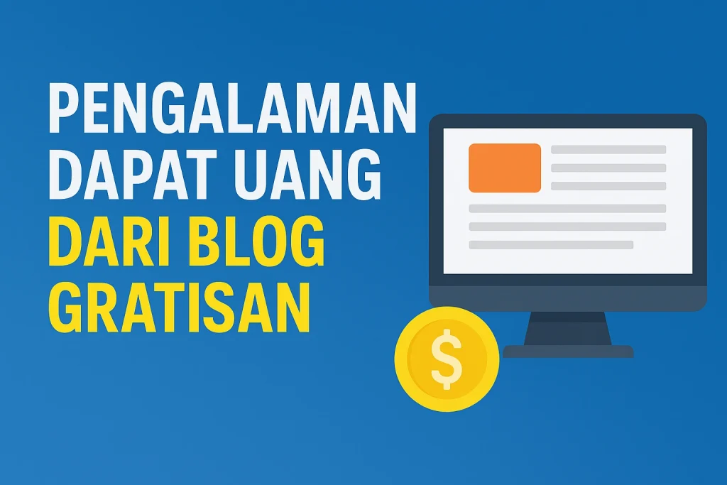 Pengalaman Dapat Uang Dari Blog Gratisan