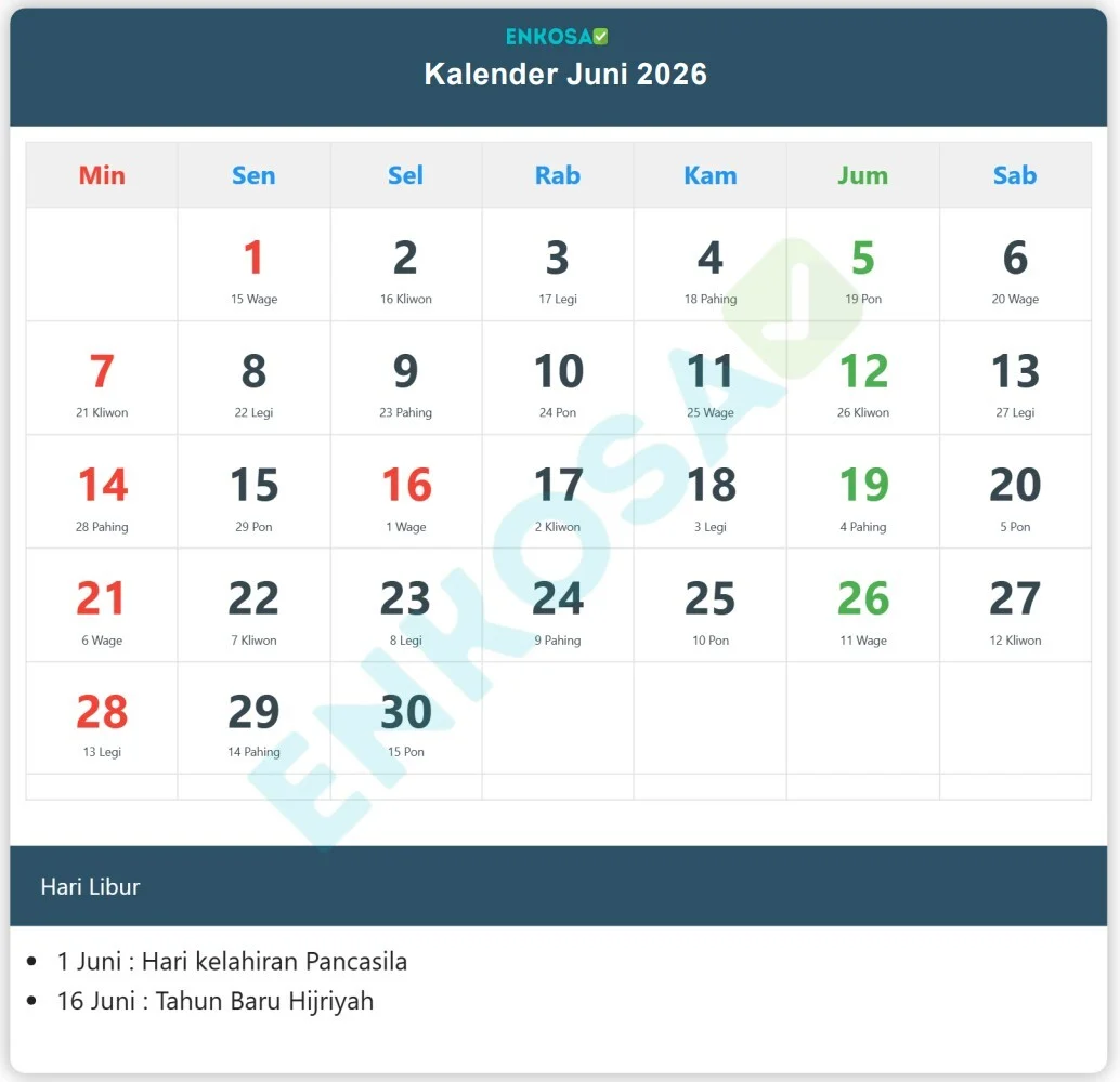 21 Juni 2026 Memperingati Hari Apa Saja Simak Lengkap di Sini