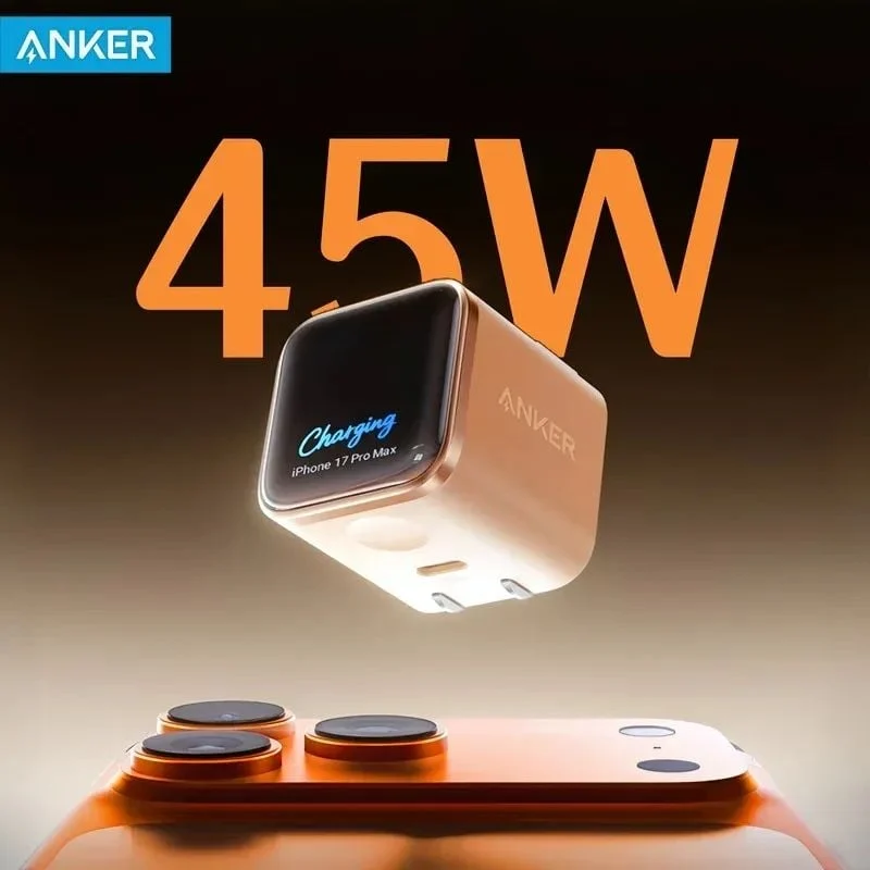 Anker Hadirkan Nano 45W Smart Display Charger, Pengisian Cepat dan Aman untuk Perangkat Anda