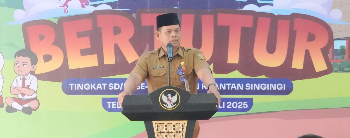 Bupati Barru Buka Lomba Bertutur SD MI Sempat Dongengkan Nene Pakande, Meningkatkan Literasi dan Karakter Anak