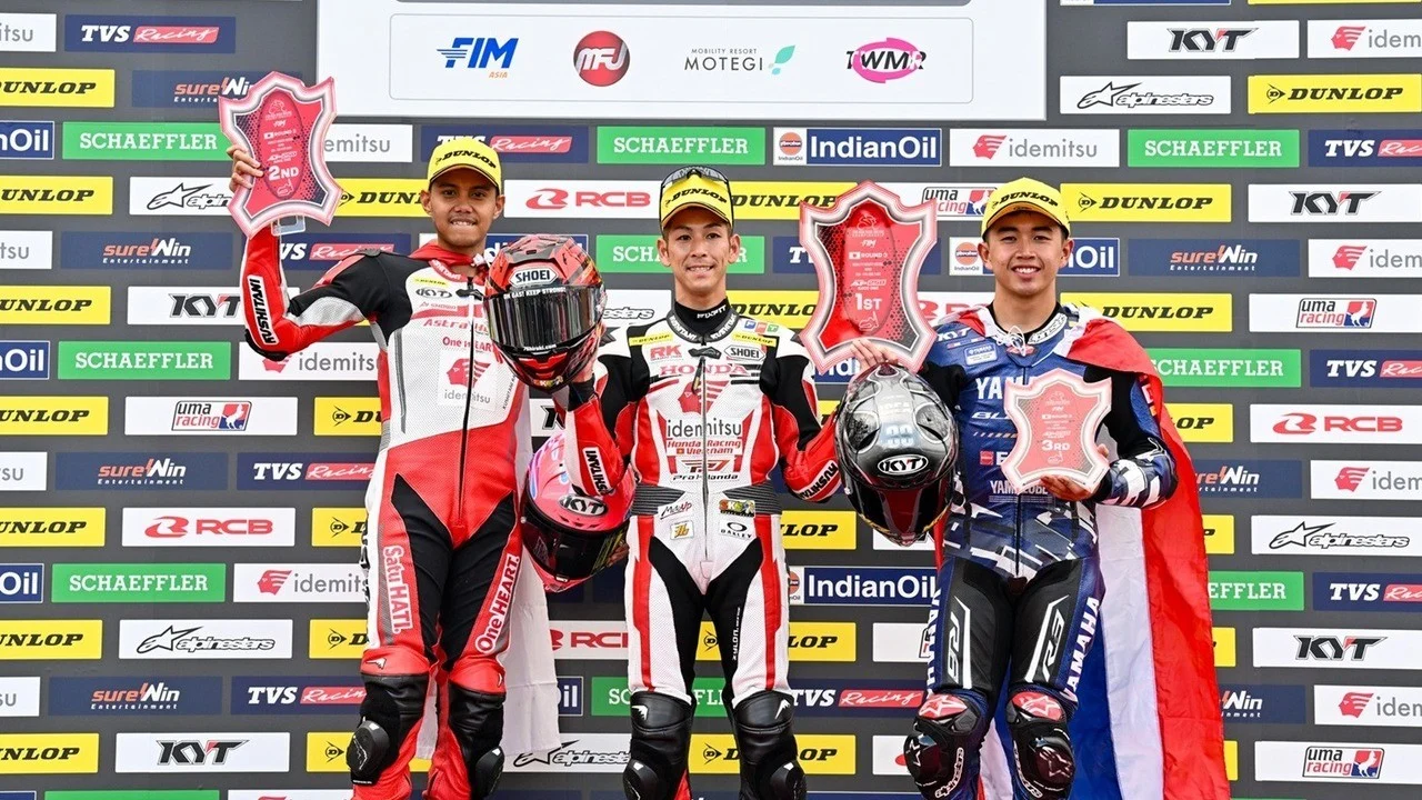 CBR Series Melesat AHRT Borong Tiga Podium ARRC Motegi 2026: Dominasi Lini CBR Series di Motegi