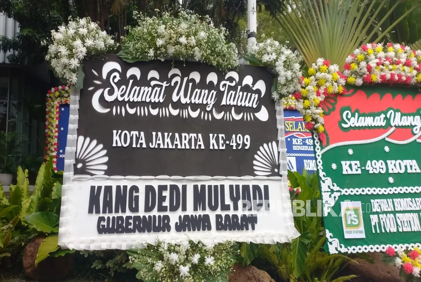 Dapat Karangan Bunga HUT ke-499 Jakarta Berwarna Hitam dari KDM, Begini Respons Pemprov DKI