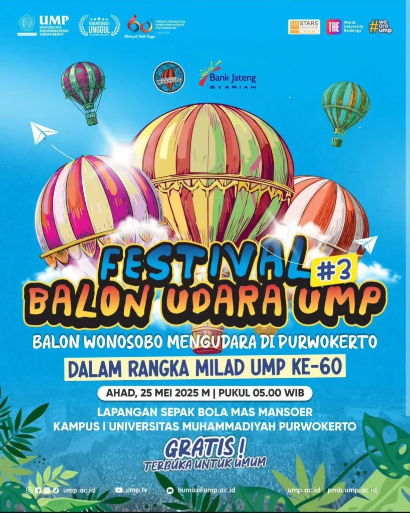 Festival Balon Udara UMP: Daya Tarik Wisata Baru di Banyumas