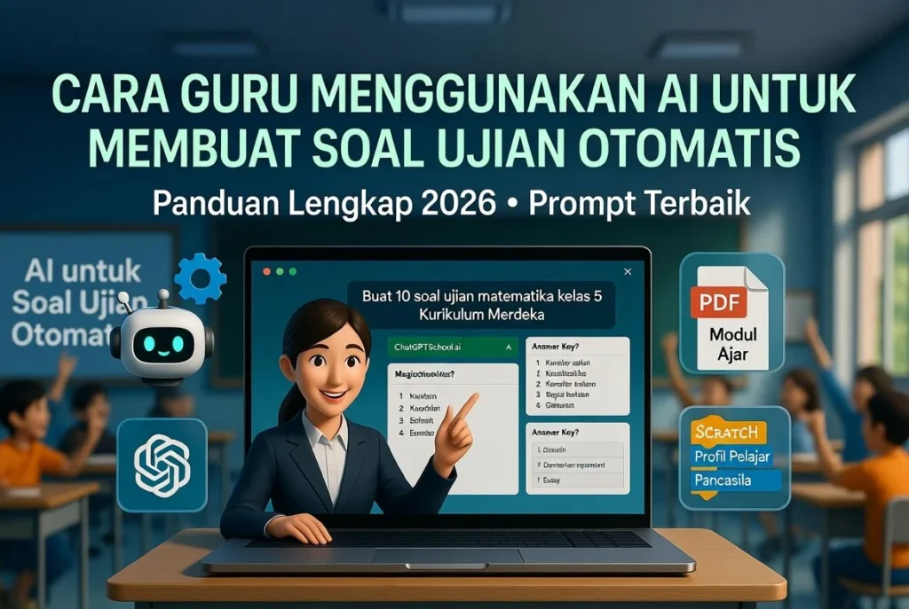 Guru Membuat Soal Otomatis dengan AI: Hemat Waktu, Lebih Kreatif, dan Tetap Berkualitas
