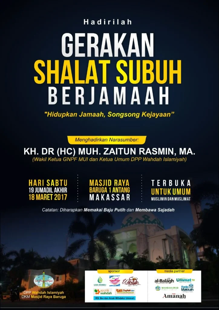 H Widi S E Ajak Umat Tingkatkan Dzikir dan Shalat Subuh Berjamaah