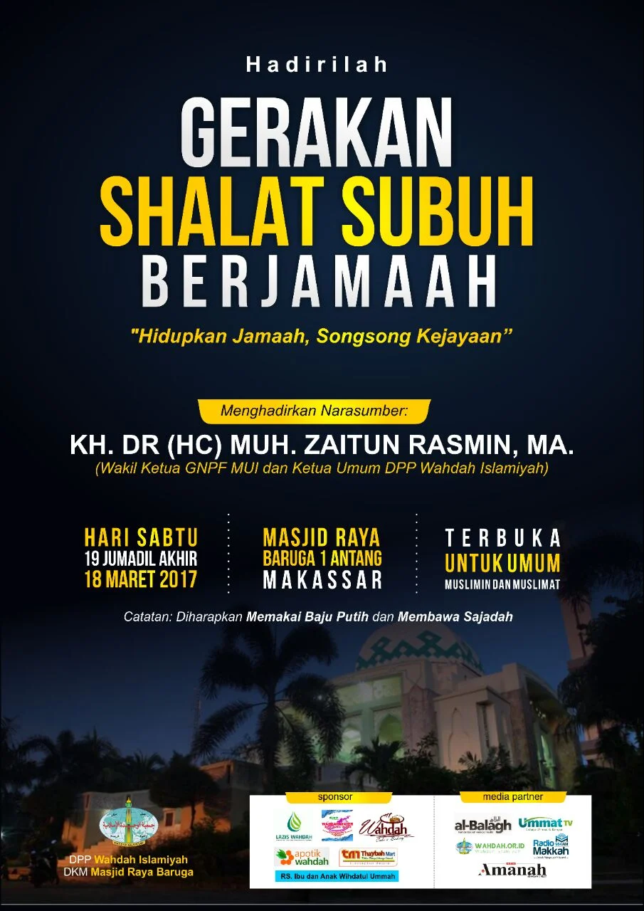 H Widi S E Ajak Umat Tingkatkan Dzikir dan Shalat Subuh Berjamaah