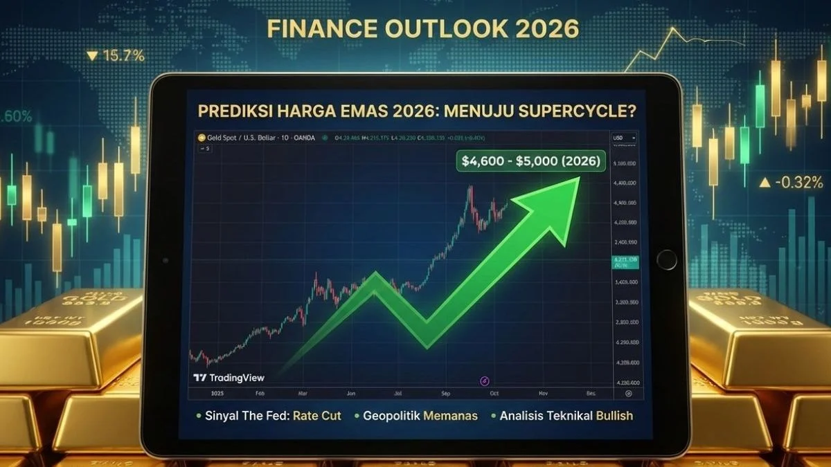Harga Emas 26 Juni 2026 Naik, Namun Tertekan Oleh Suku Bunga Fed