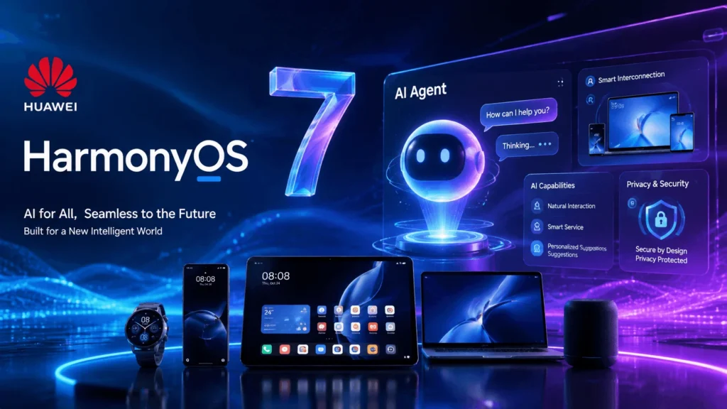 HarmonyOS 7 Resmi Meluncur: Huawei Bawa Desain Mirip Liquid Glass dan AI Baru