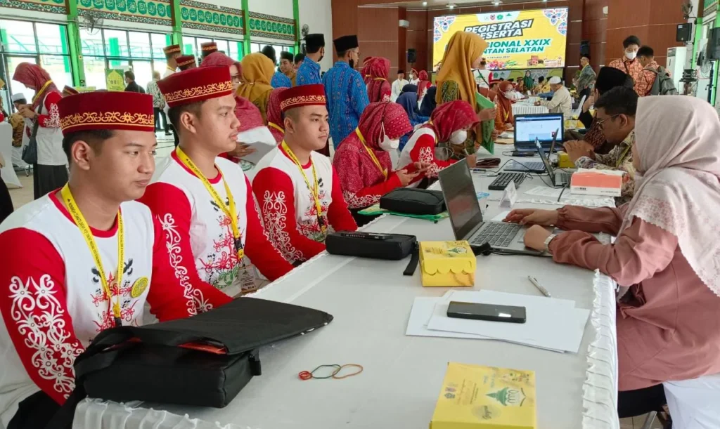 Kafilah HSU Siap Mengikuti MTQ 37 Kalsel Setelah Daftar Ulang dan Verifikasi Sidik Jari Peserta