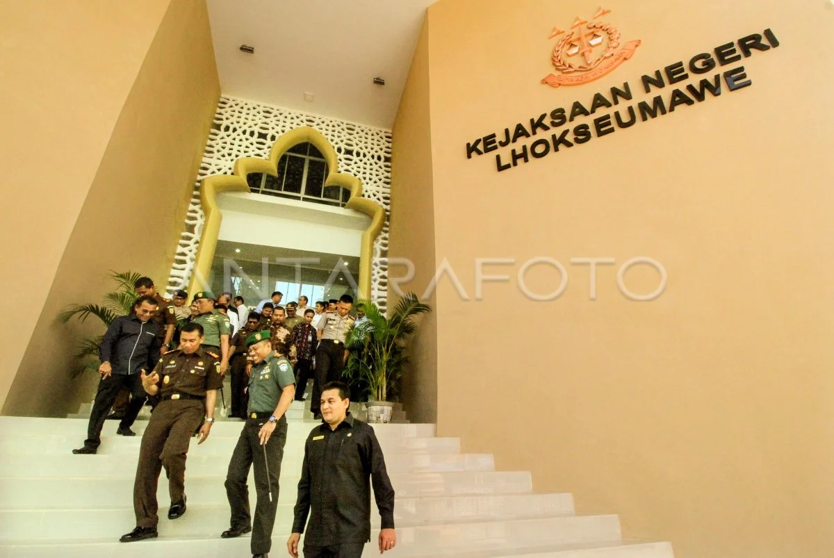 Kantah Lhokseumawe dan Sekda Tinjau Aset Kejaksaan Negeri