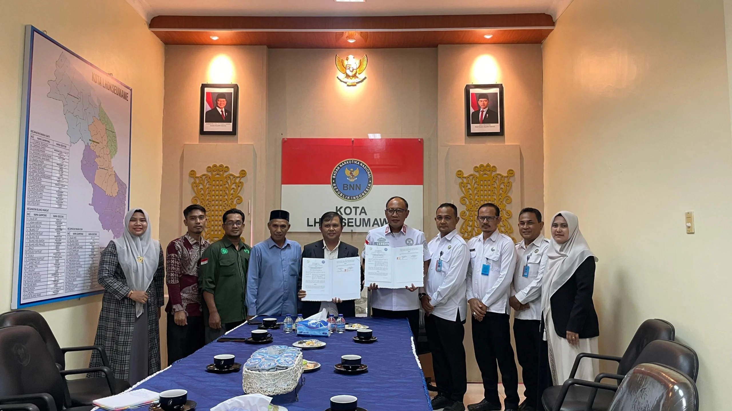 Kantor Pertanahan Kota Lhokseumawe dan Kemenag Perkuat Sinergi Pengelolaan Aset Negara