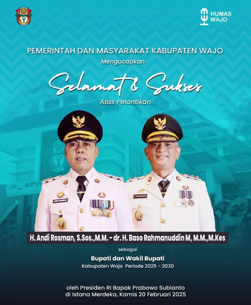 Ketua BNM Wajo Takbir S Sos Bersilaturahmi dengan Wakil Bupati Wajo dr Baso Rahmanuddin Dalam Rangka Perkuat Sinergi Berantas Narkoba