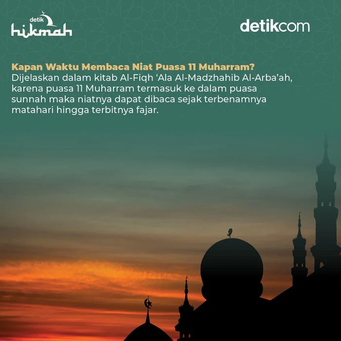 Keutamaan dan Niat Puasa 11 Muharram yang Perlu Diketahui Umat Islam