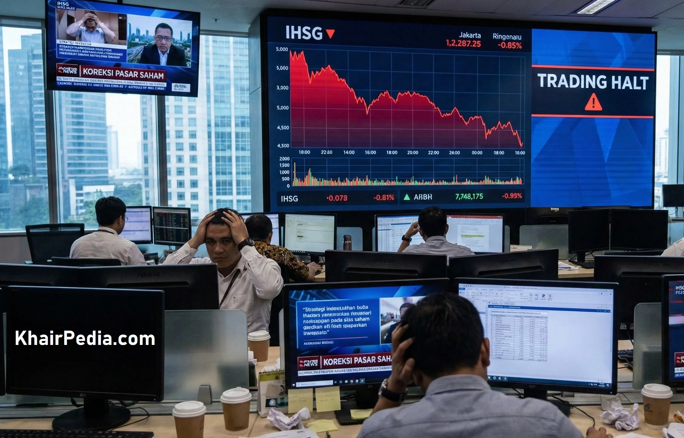 Kospi Bergejolak Setelah Tembus 9000 Anjlok Hampir 10 dan Terjadi Trading Halt Selama 20 Menit