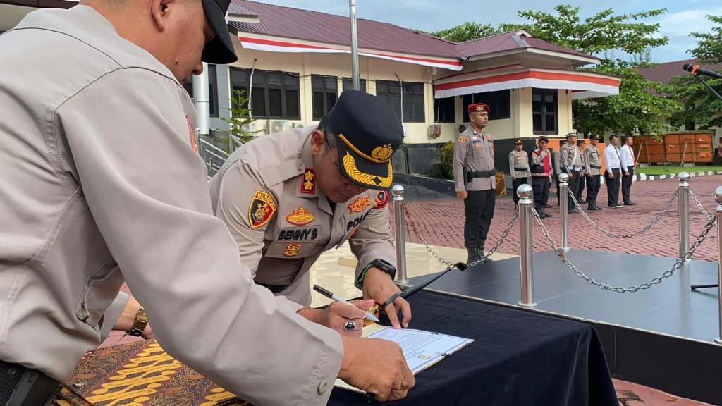 Mutasi Jabatan Kapolsek dan Kasat di Polres Nagan Raya