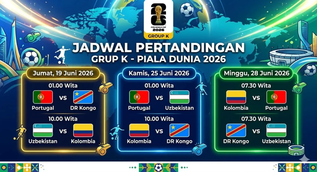 Pertarungan Seru: Jadwal Portugal vs Kolombia di Piala Dunia 2026