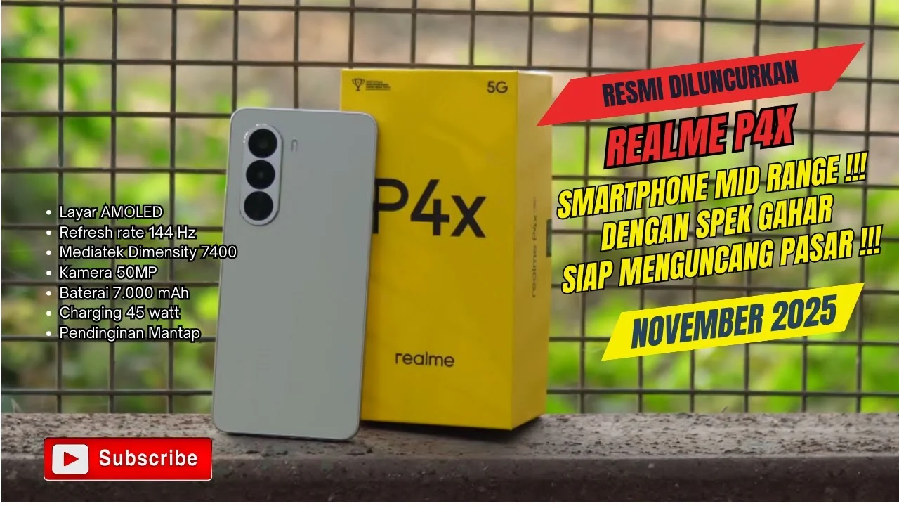 Realme P4X 4G Resmi Meluncur dengan Baterai 8.000mAh