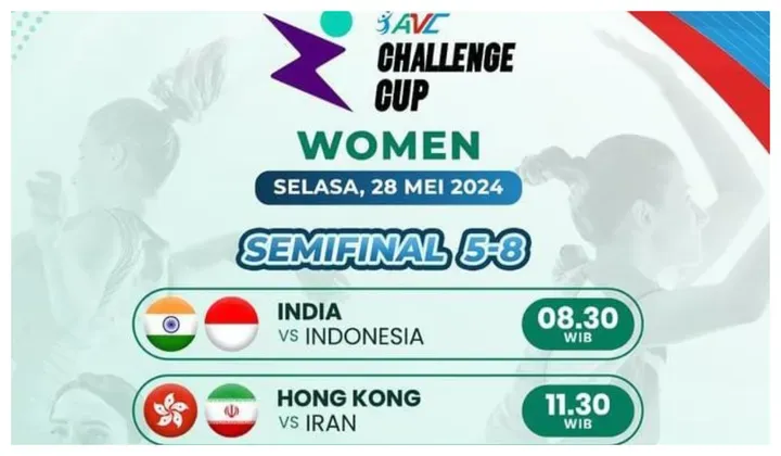 Saksikan Semifinal AVC Cup 2026: Indonesia vs India di Moji TV Gratis