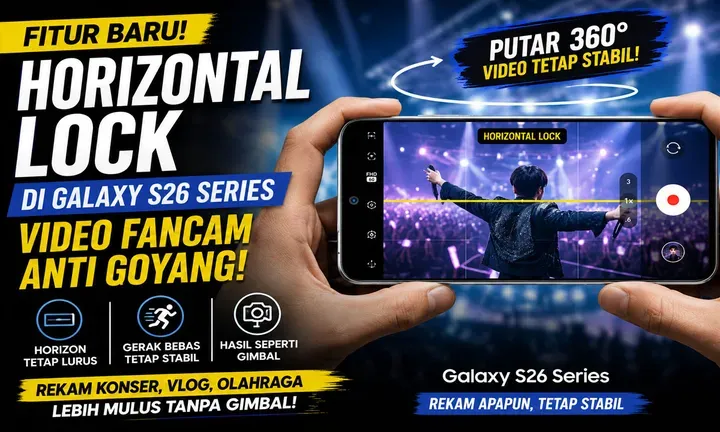 Samsung Galaxy S26 Ultra: Video Stabil Tanpa Gimbal dengan Horizontal Lock