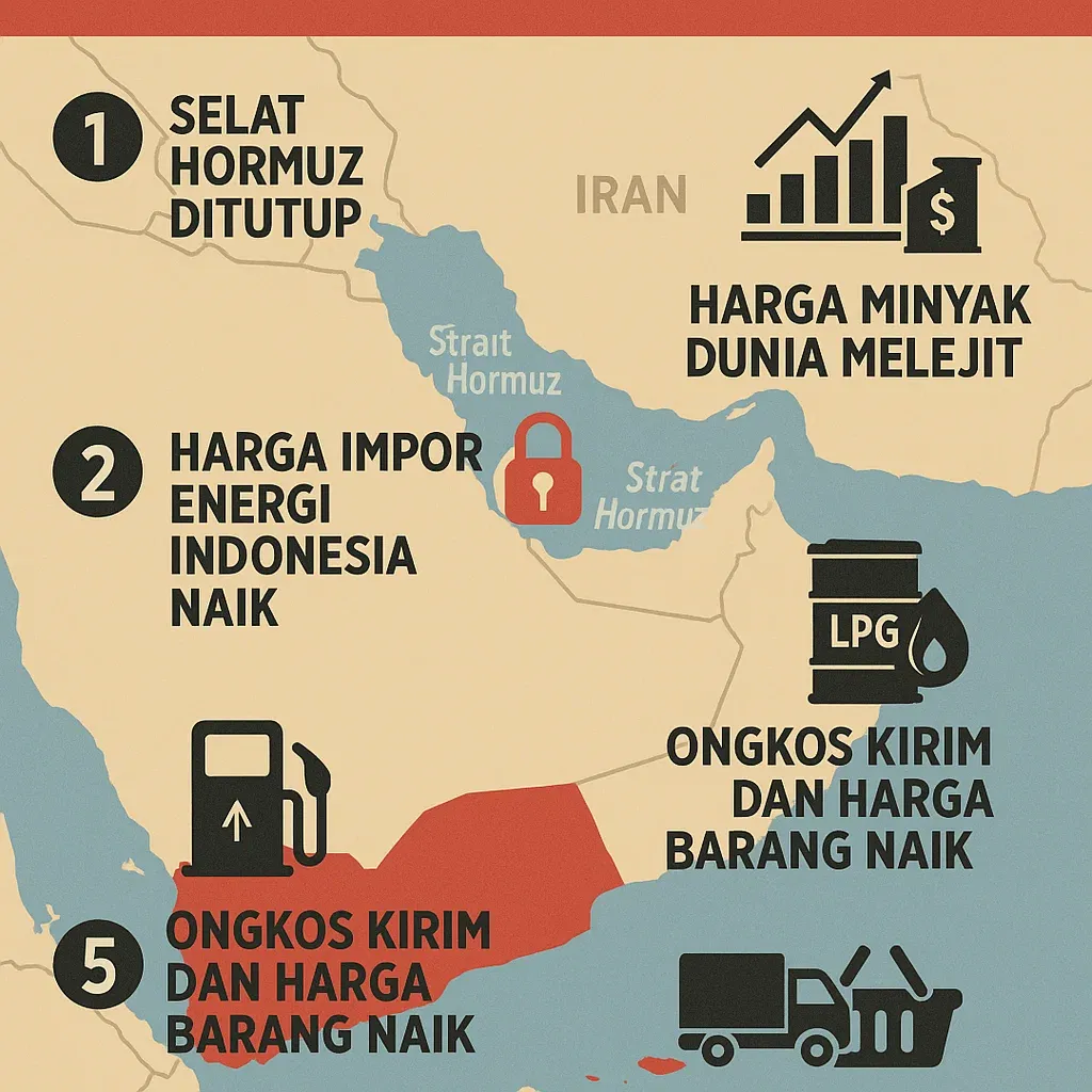 Selat Hormuz Ditutup Kembali, Pemerintah RI Pantau Dampak Harga BBM Terbaru