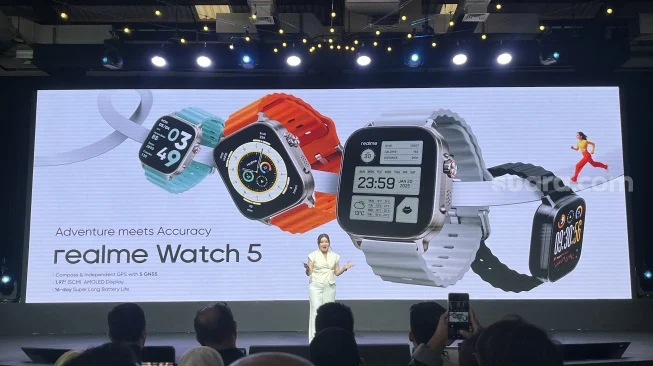 Spesifikasi Realme Watch S5 Punya GPS Baterai Tahan 20 Hari, Pilihan Terbaik untuk Aktivitas Sehari-Hari