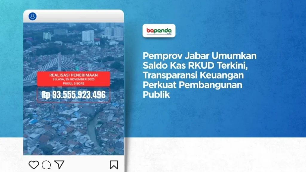 Transparansi Keuangan Daerah: Laporan RKUD Jabar 19 Juni 2026 Saldo Kas Rp145,9 Miliar, Pengeluaran Tembus Rp125 Miliar