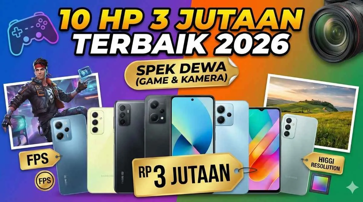 10 Rekomendasi HP 3 Jutaan Terbaik 2026 Spek Gahar Anti Lemot