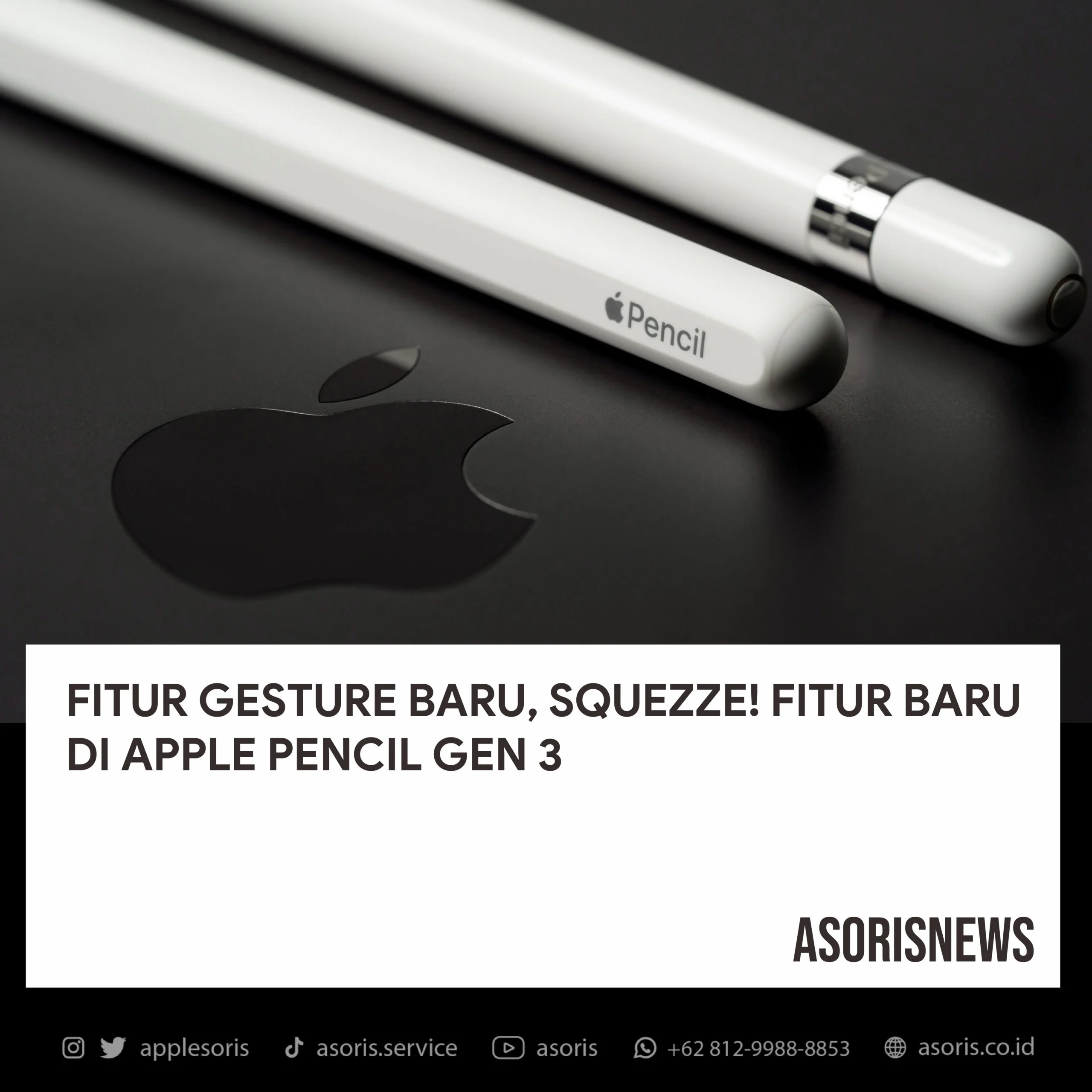 Apple Pencil Generasi Baru Baterai Dapat Diganti