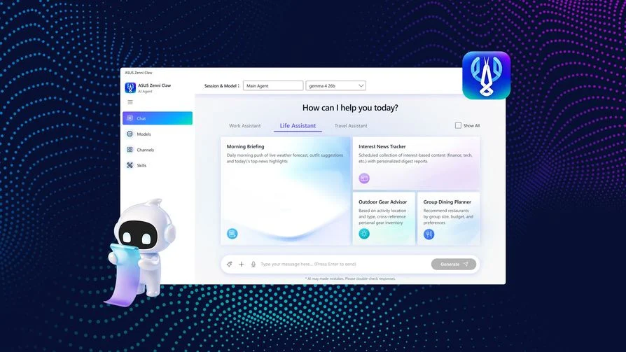ASUS Zenni Claw Tawarkan Agentic AI Pintar dari Chatbot