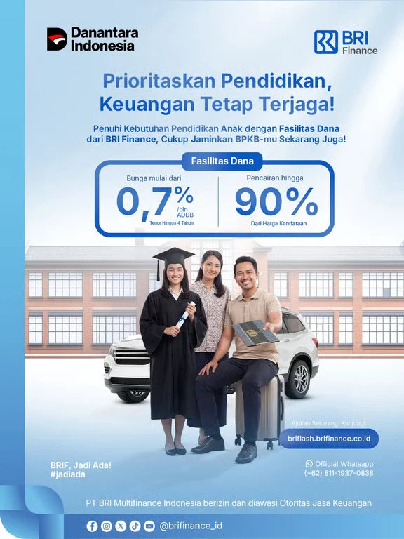 BRI Finance Tawarkan Solusi Fleksibel untuk Dana Pendidikan Anak