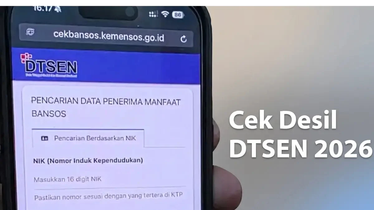 Cek Desil Kemensos Juli 2026 Pakai NIK KTP Lewat HP