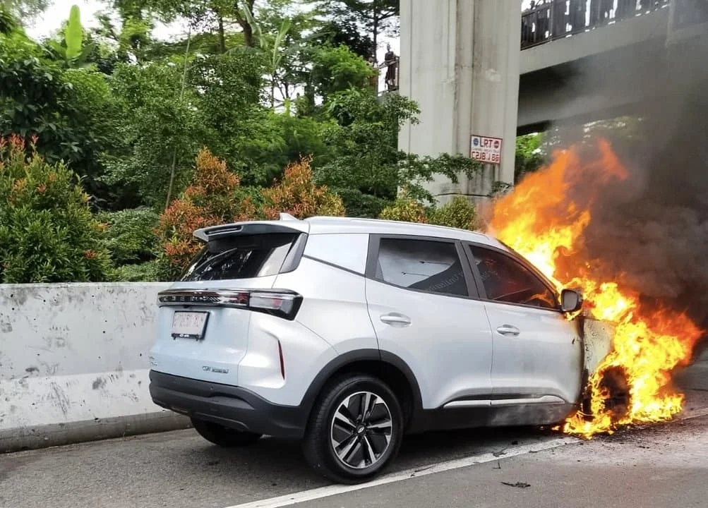 Chery Tiggo Cross CSH Terbakar di Bandung, Penyebab Terungkap