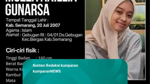 Gadis Asal Semarang Hilang Setahun, Berawal dari Izin Antar Laptop ke Teman