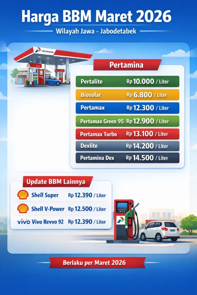 Harga BBM Pertamina Terbaru: Biodiesel B50 dan Pertalite