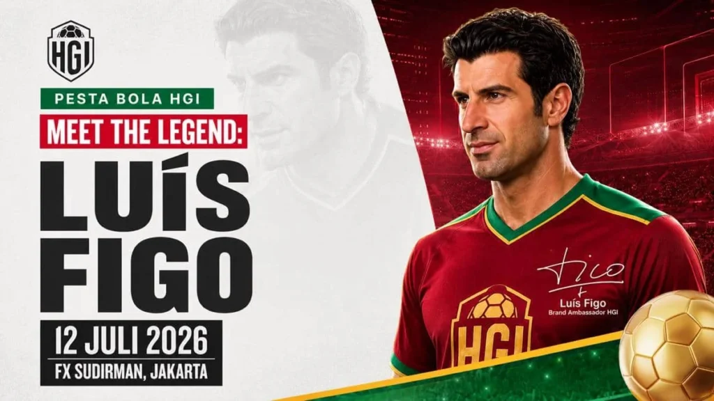 HGI dan KORMINAS Gelar Pesta Bola 2026 dengan Luís Figo