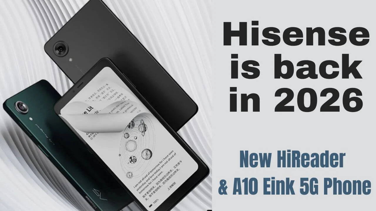 Hisense A10 Luncurkan HP E‑Ink dengan Layar Warna Lepas Pasang