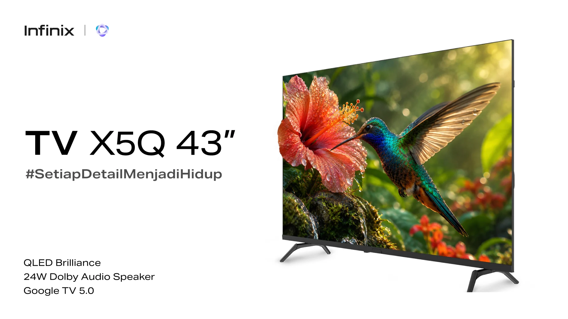 Infinix Luncurkan TV X5Q 43 AI TV QLED, Harga Rp3 Jutaan