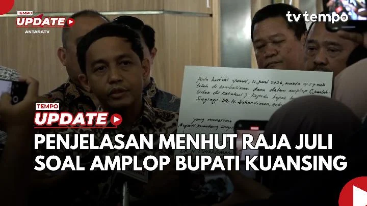 Klarifikasi Menhut Raja Juli Soal Amplop Bupati Kuansing