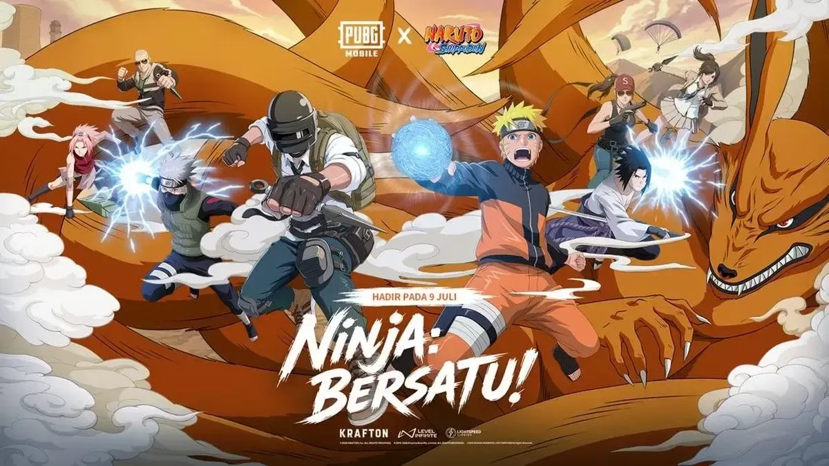 Kolaborasi PUBG Mobile dan Naruto Shippuden Resmi Dimulai 9 Juli