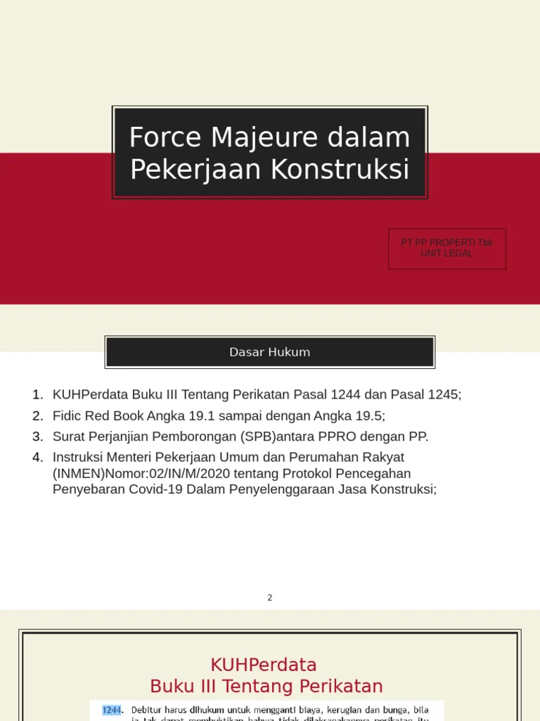 Mengkaji Unsur Force Majeure dalam Kasus Tewasnya