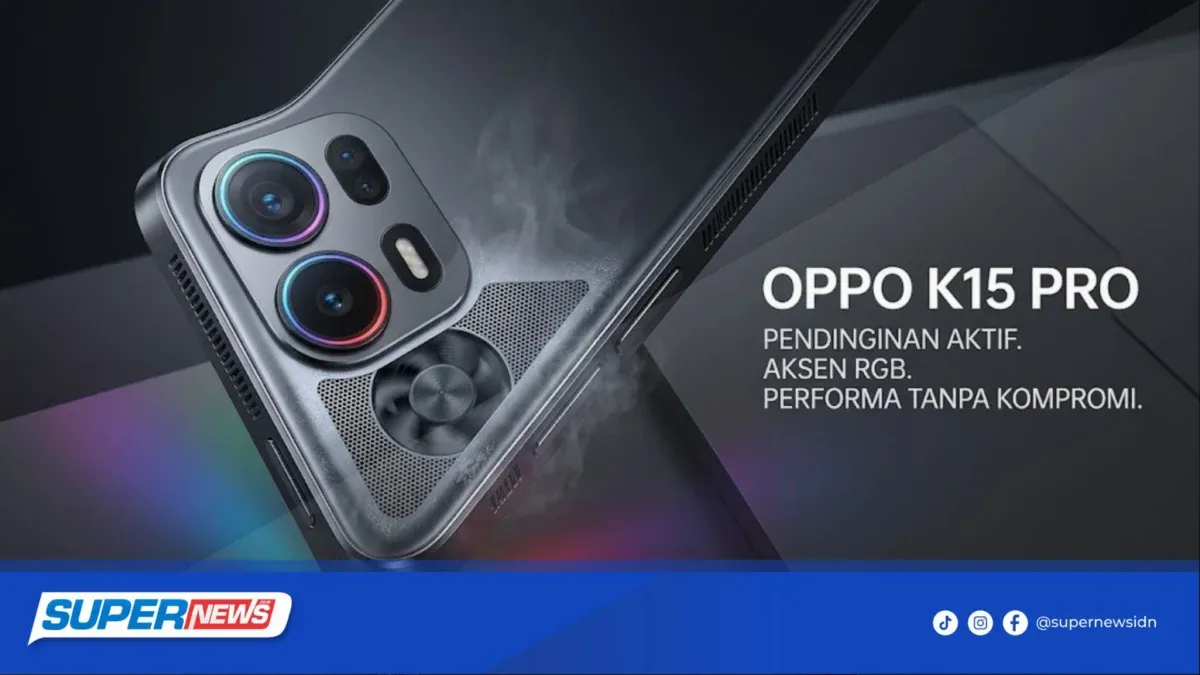 OPPO K15 Segera Rilis 24 Juli dengan Baterai 8.000mAh dan Kipas