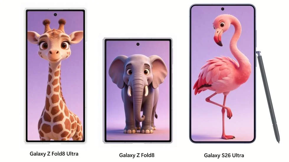 Perbandingan Galaxy Z Fold 8 Ultra, Z Fold 8, dan S26 Ultra