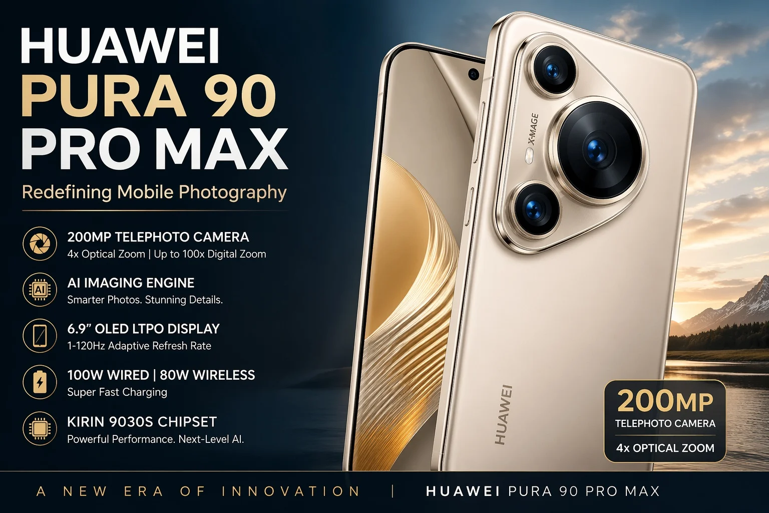 Spesifikasi Huawei Pura 90s Pro Max Bawa Kamera Telefoto 200MP Gahar