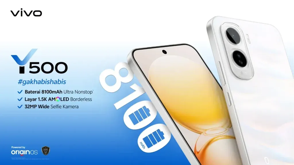 vivo Y500: Smartphone Rp5 Jutaan dengan Baterai Jumbo dan Layar AMOLED