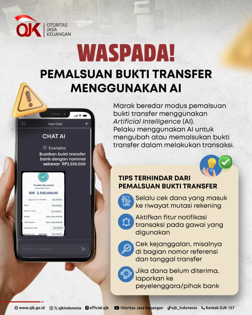 Waspadai Penipuan Digital, OJK Ingatkan Bahaya Scam Makin Meluas