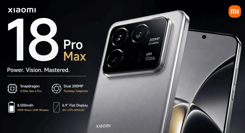 Xiaomi 18 Pro Bocor: 200MP, 7.000mAh, Snapdragon 8 Elite Gen 6