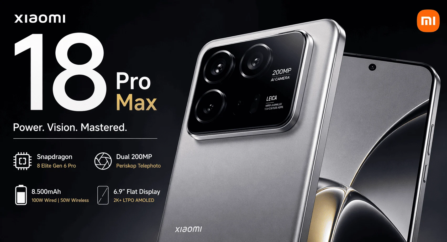 Xiaomi 18 Pro Bocor: 200MP, 7.000mAh, Snapdragon 8 Elite Gen 6